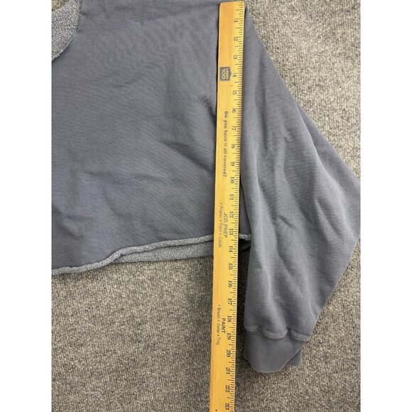 Brandy Melville Sweater Womens OS Cropped Raw Hem Pullover Crewneck Soft - Picture 4 of 7